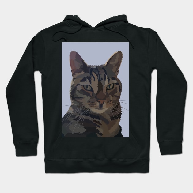 Gorgeous George the Tabby Cat Hoodie by NattyDesigns